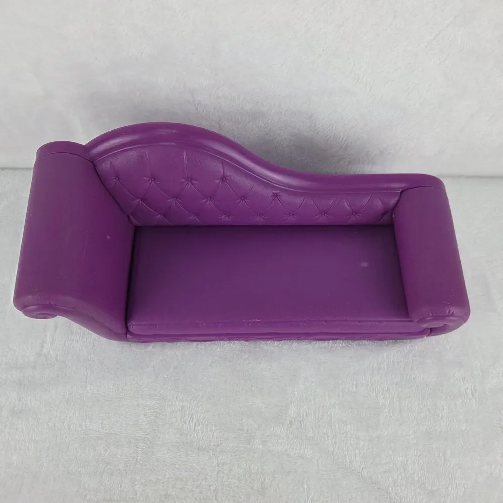 Barbie My Scene Purple Chaise Lounge Sofa Furniture 2003 Mattel No Legs